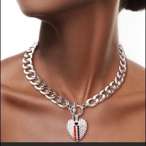 Designer inspired Toggle Necklace.- Gold